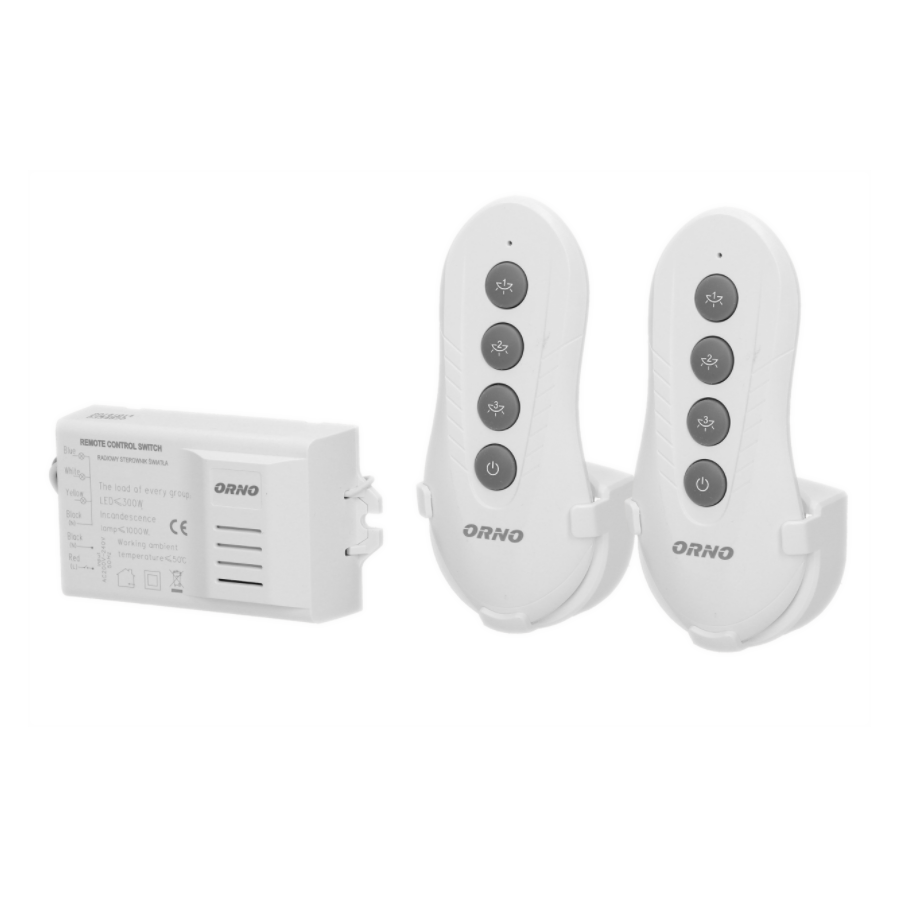 Draadloze schakelaar - 3 kanalen - 2 afstandsbedieningen - 1000W Draadloze schakelaar - 3 kanalen - 2 afstandsbedieningen - 1000W